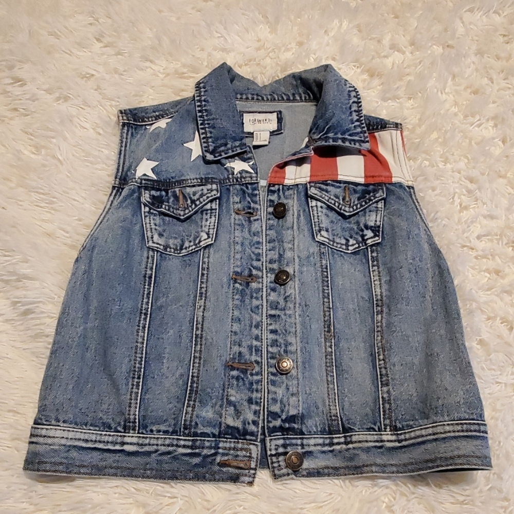 Forever21 jean vest
